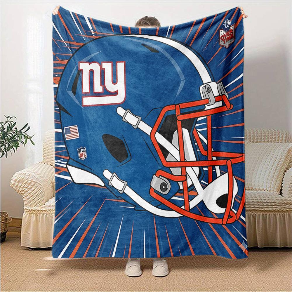 1pc Blanket - New York Giants logo Print Design,Lightweight Blanket for Sofa,Bed- Soft &Warm,Gift for All Seasons