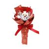 Santa Claus Cotton Pine Cone Handmade Christmas Crochet Bouquet Creative Xmas Flower Bouquet  Party