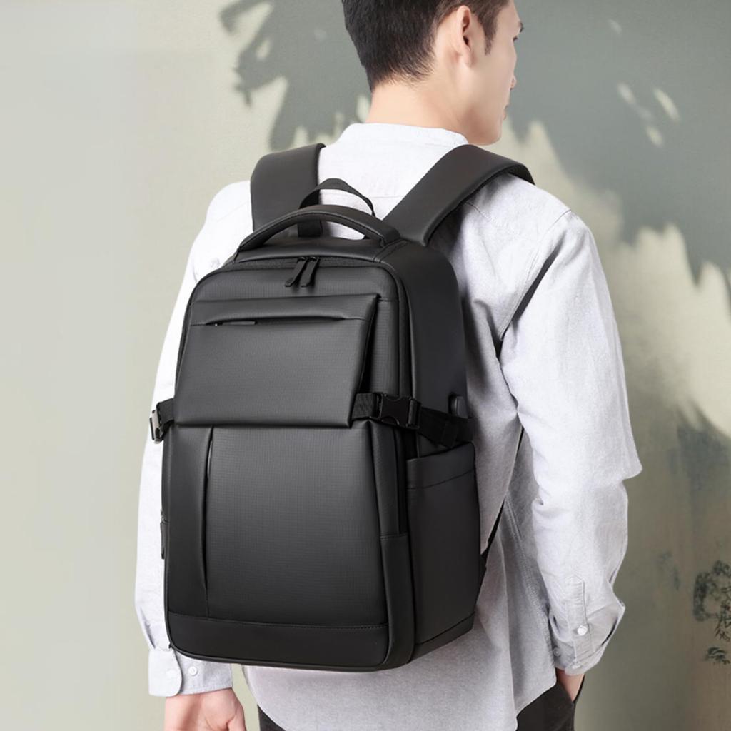 Business Large Equipped with USB Water Business Job Gray [YCD] Men's Backpack, Stylish, Popular, Backpack, Capacity, Port, Waterproof, Repellent,