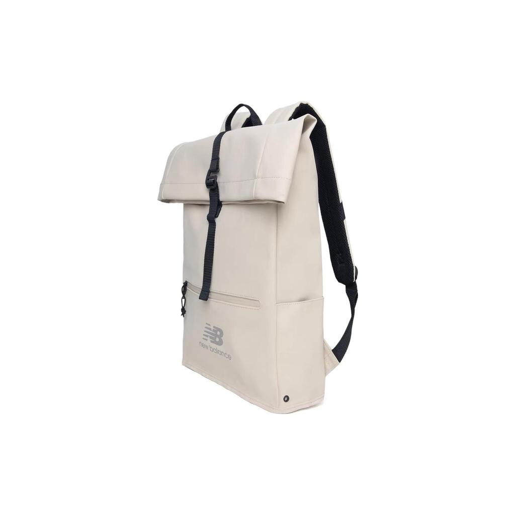 New New Balance Fabric Backpack Unisex Beige Yellow LAB13642-CFO