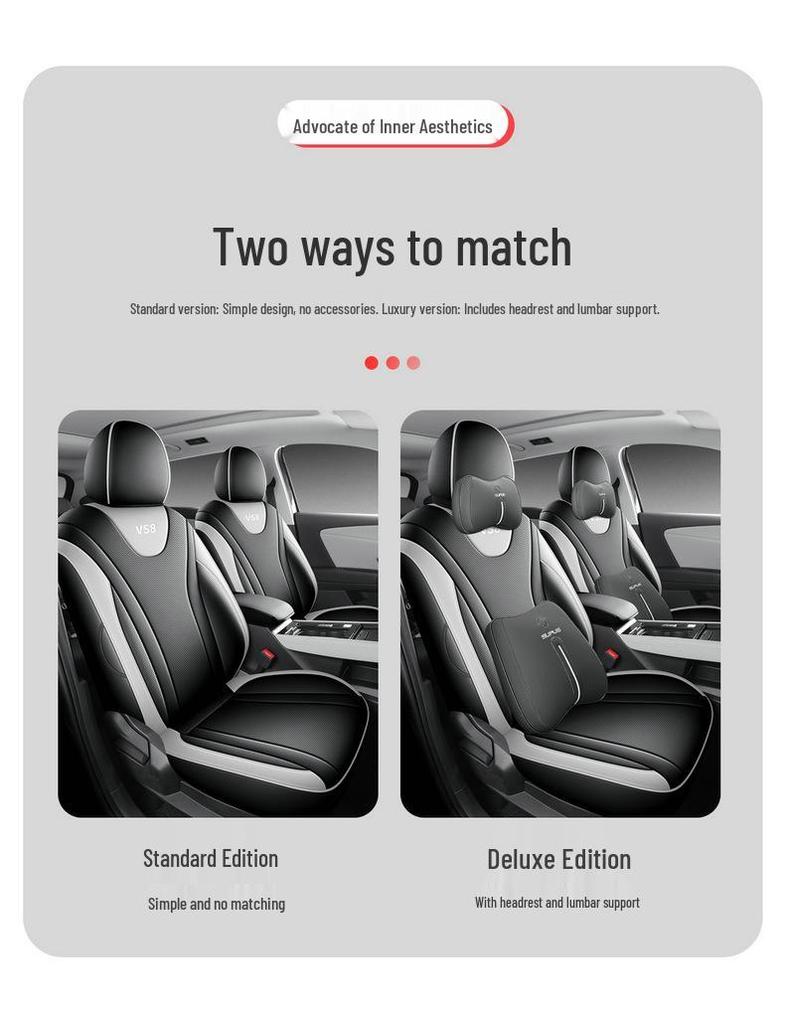 Breathable Full-Coverage Leather Seat Covers for 2026 VW Jetta VS8