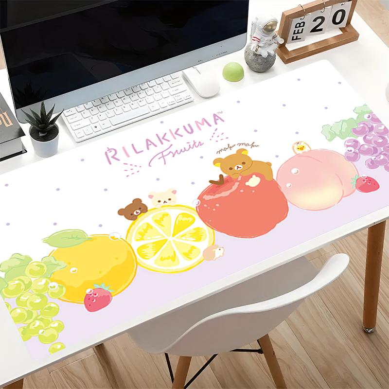 Mouse Pad XXL Esports Keyboard Mat Computer Gaming Acessories Kawaii Office Desk Mat K-korilakkuma R-rilakkuma Cartoon Mousepad