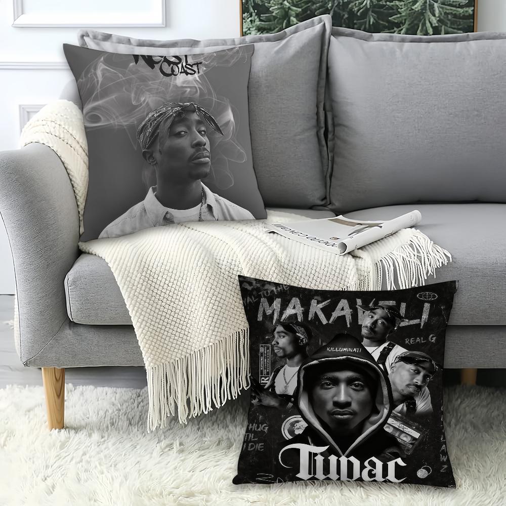 American Rapper T-Tupac Pillow Case Office Cushions Suitable For Sofa Car Bedroom Decorative Cushion Cover