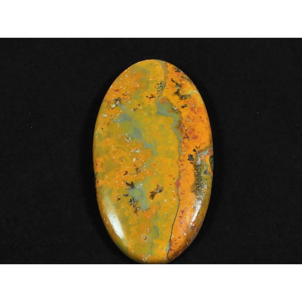 57Cts. Natural Bumble Bee Jasper Oval Cabochon Loose Gemstone 25X45X05MM D-90