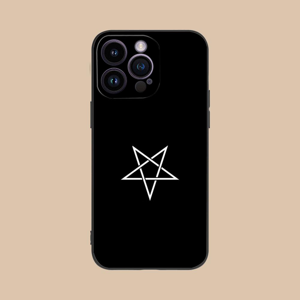 

Aesthetic Pentagram Phone Case for iPhone 17 16 15 14 13 12 11 X XR XS 8 7 Air Pro Max Plus Mini Soft TPU Shockproof Cover iPhone 7 Plus