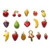 Stainless Steel Fruit Pendant Drip Oil Charm Accessories for DIY Jewelry