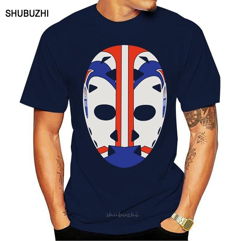 Grant Fuhr Retro Goalie Mask Edmonton Hockey Gretzky Alberta Cool Casual pride t shirt men Unisex New Fashion tshirt S