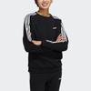Adidas Neo Basics Sweatshirt With Sleeve Stripes Women Sweatshirt Black HG9052