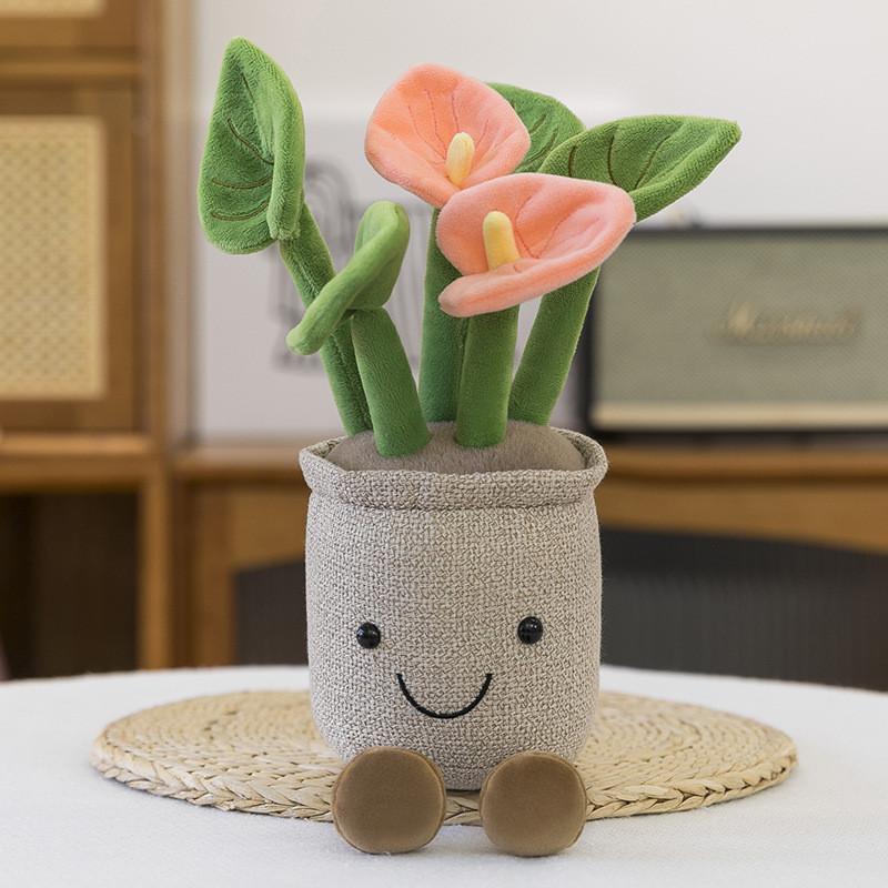 Lotus Sunflower Orchid Plsuh Toy Stuffed Doll Kids Gift Cartoon Decorations