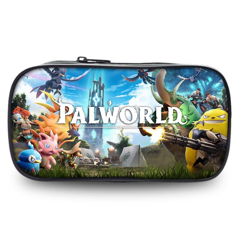 Trousse à crayons étudiante grande capacité Palworld Sac à papeterie élégant en polyester