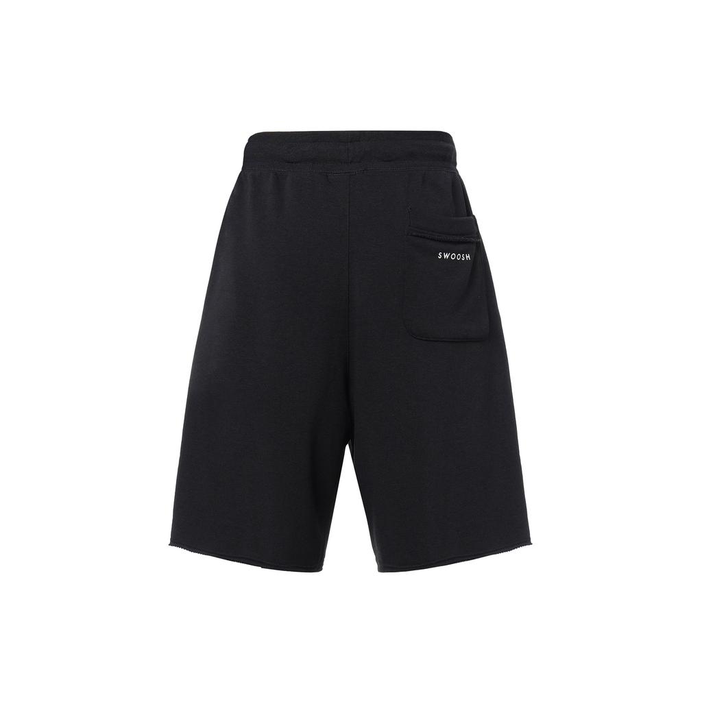 Nike Swoosh Colorblock Logo Print Knit Shorts Men Shorts Black DJ5373-010