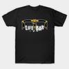 Men Black Print T-shirt Super Large TShirt life-at-the-bar No-Cut Transfer Paper Print Cotton Tshirt