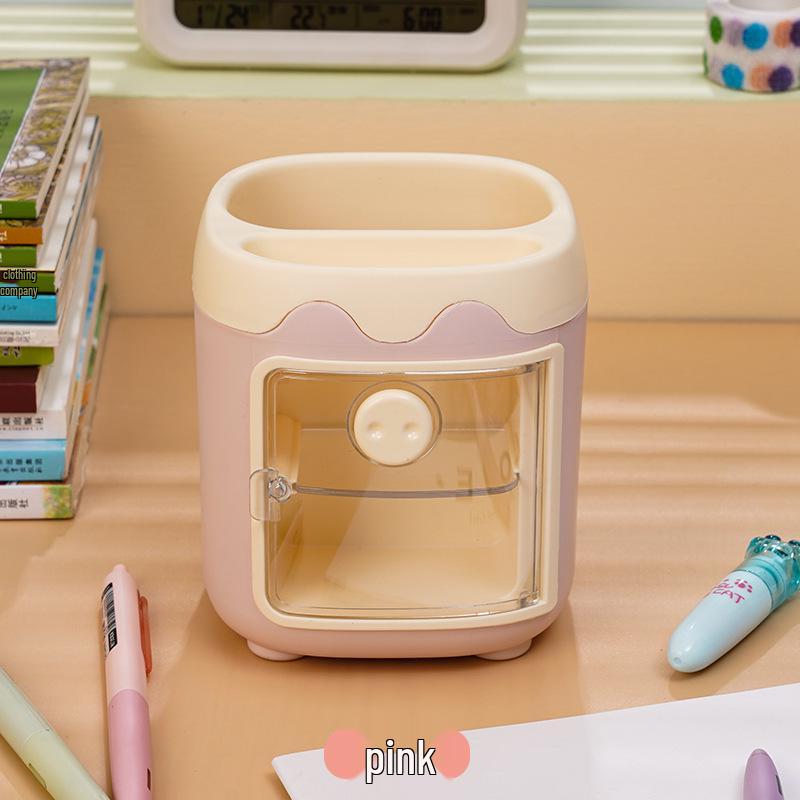 Multifunctional Cute Cartoon Pen Holder for Kids - Desktop Storage Box