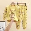 Children's Cotton Pajama Set: Boys' Autumn/Winter Underwear, Tops & Trousers
