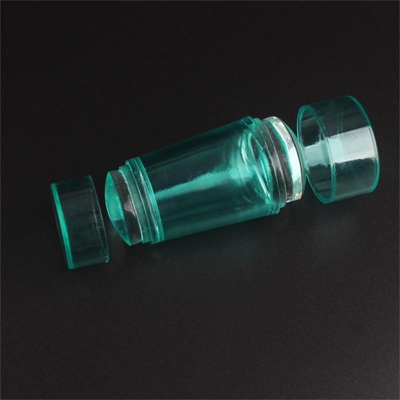Clear Silicone Nail Stamper Transparent Visible Body French Tip Nails Art Stamping Tools for French Nail Manicure Art