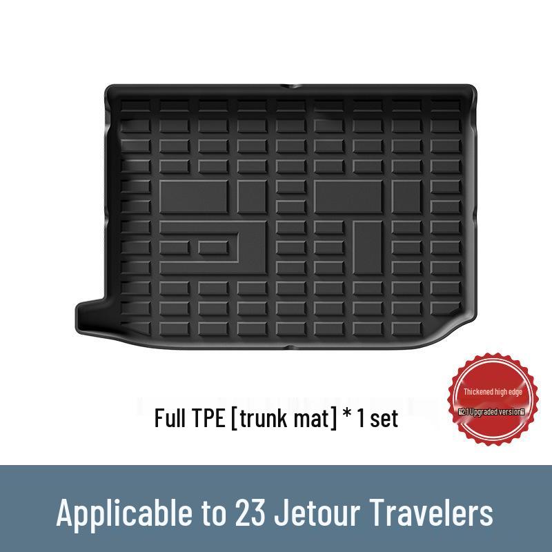 Compatible TPE Floor and Trunk Mats for 23-24 Jetour Traveler/Shanhai T2