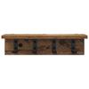 Wall Mounted Nightstand Reclaimed Wood 40 x 10.5 x 10.5 cm