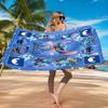 Cartoon Hawaii Artwork Printed Microfiber Beach Towel, Soft And Absorbent, Quick-Dry, Ideal for Summer Travel, Beach Essential, Swimming Pool