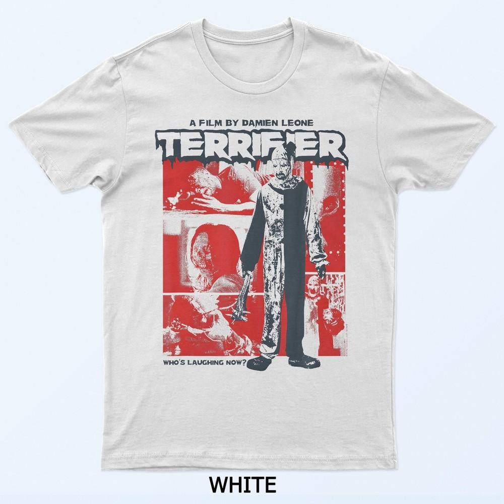 

Terrifier Two Tone Art Collage Horror Movie T-Shirt L