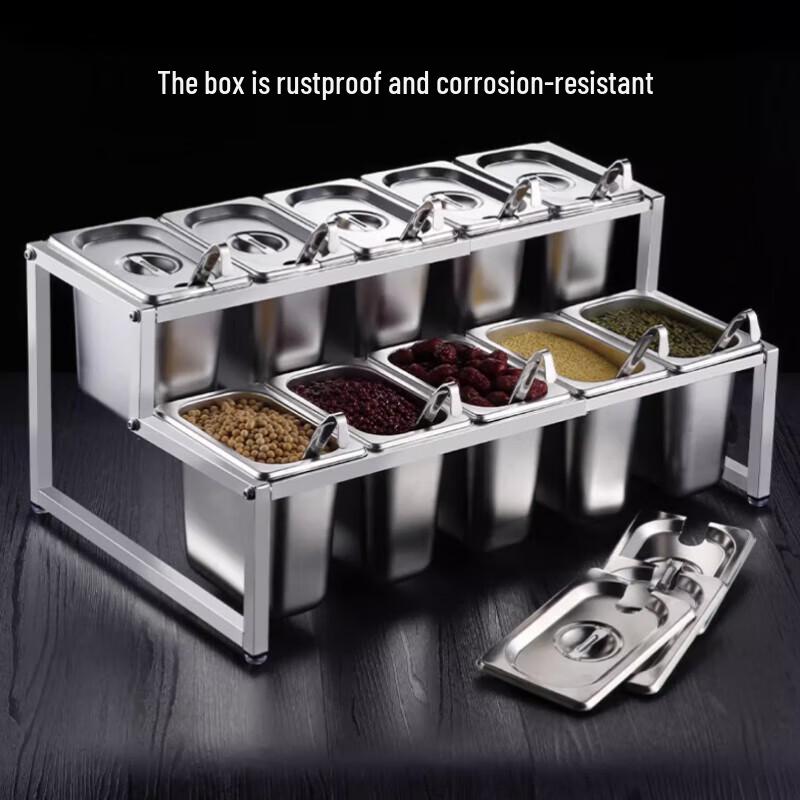 Beifu 2-Tier Countertop Kitchen Seasoning Rack