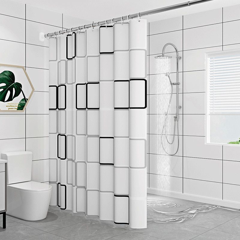 Bathroom Partition Curtain Peva Waterproof Shower Curtain With Hook Mildew Proof Durable Screens Bathroom Decoration Accessories