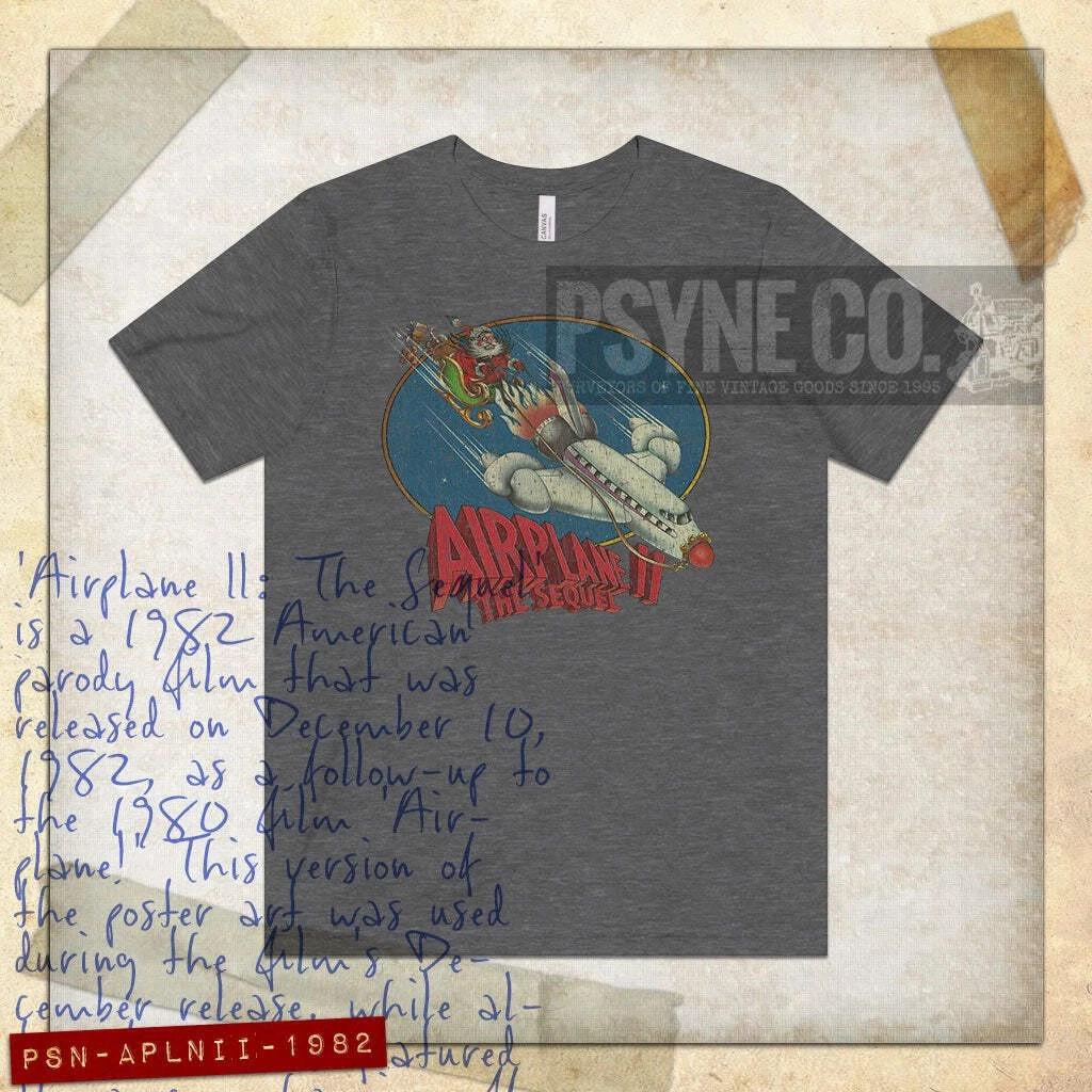 

Airplane II - Christmas Sequel 1982 Vintage Men s T shirt 4XL