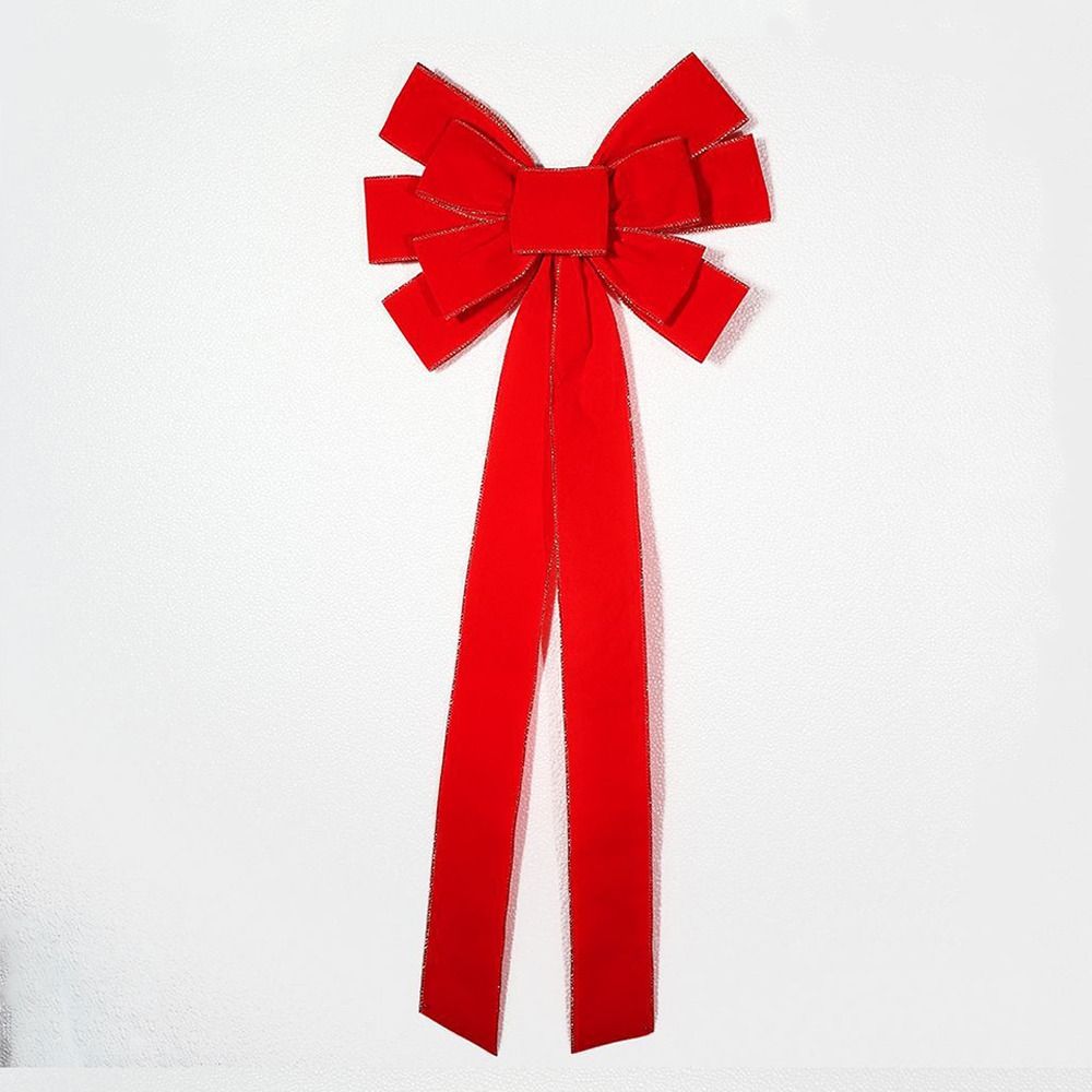 3D Christmas Tree Topper Elegant Bowknot Hanging Pendant Christmas Bow Decoration Home Decoration