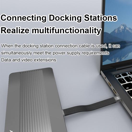 Type C Data Line PD 240W Fast Charging Cable 8K 60Hz Video Support 40Gbps Data Transfer Cable for Laptop Phone Monitor