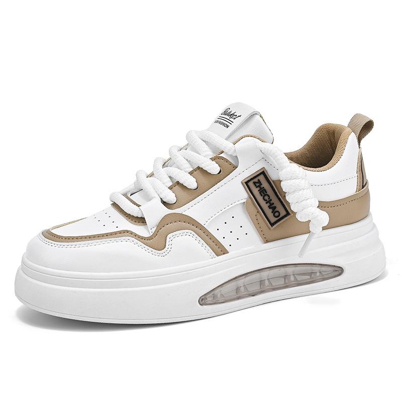 

Four Seasons Korean Edition Fashion Lace-Up Tide Shoes Men s Personality Low-Top Sports Leisure Board Shoes Student Youth White Shoes 44