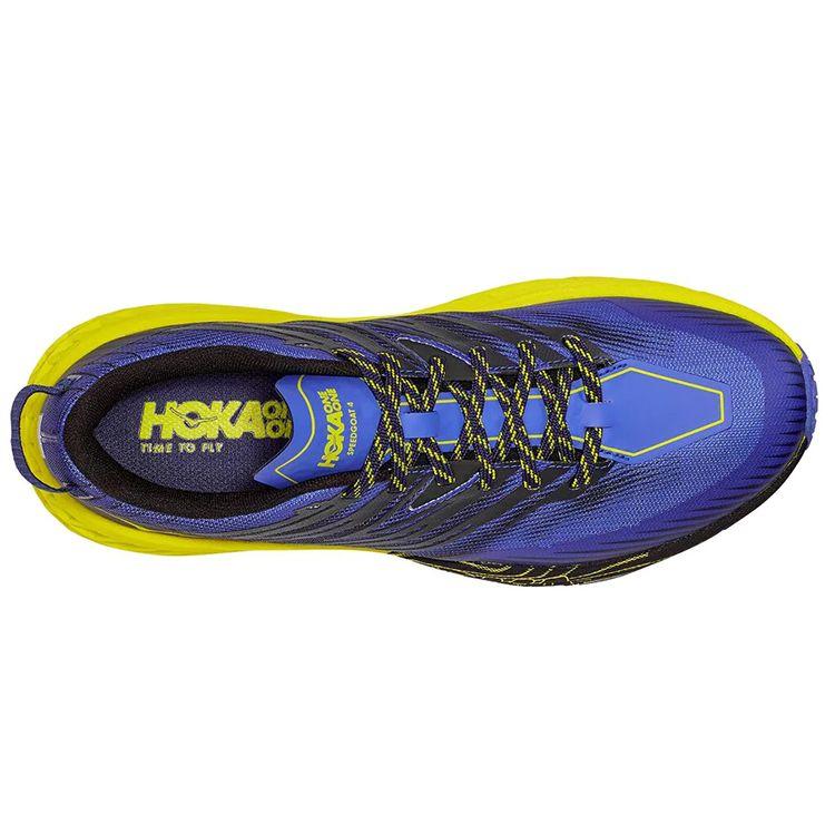 HOKA One One Speedgoat 4 Pohodlné Všestranné Látkové Tlumení Nárazů Protiskluzové Odolné Prodyšné Nízké Trailové Běžecké Boty 1106525-BIEP