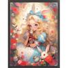 Full Embroidery cotton Thread 11CT Sweet Bunny Girl Cross Stitch Kit 50x65cm