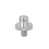 Metal 1/4 Female Thread Extension Rod for Photography Equipment with 1/4 to 3/8 Screw Adapter 10/20/30cm Length Option