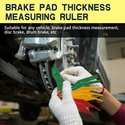 8-in-1 Car Automotive Brake Pad Measure Ruler Tool Feeler Lining Thickness Gauge