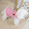 Summer Dog Dress Puppy Sleeveless Striped Strawberry T-Shirt Tutu Skirt Pet Princess Outfit for Small Medium Cat Dog