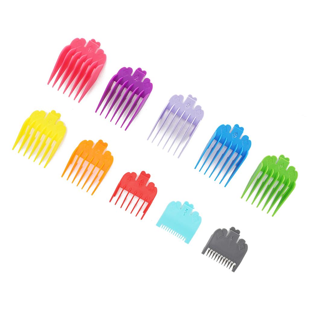 10pcs Comb Guide Set Electric Hair Clipper Spare Parts Hairstyling Limit Combs Accessory