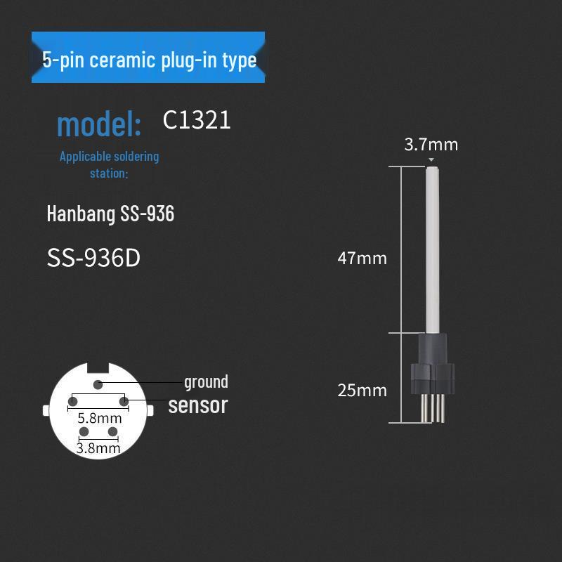 Ceramic Heating Element 6A12053H for Soldering Iron, 93°C, 1 Gaodi, Luo H20 Iron Core Handle.