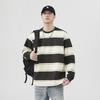Spring and Autumn New Bottom Long Sleeve American Splicing Striped Long Sleeve