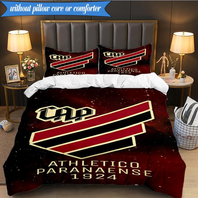 3PCS Athletico Paranaense Printed Soft Bedding Set,Including 1pc Duvet Cover And 2pcs Pillowcases Perfect for Bedroom, Dormitory, Fan gift