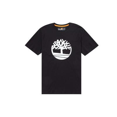 Lässiges Atmungsaktives Kurzarm-Logo-T-Shirt Herren Tops Schwarz A6281-001