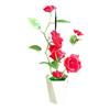 Artificial Rose Plant With Silk Flowers For Home Decor And Gift Use