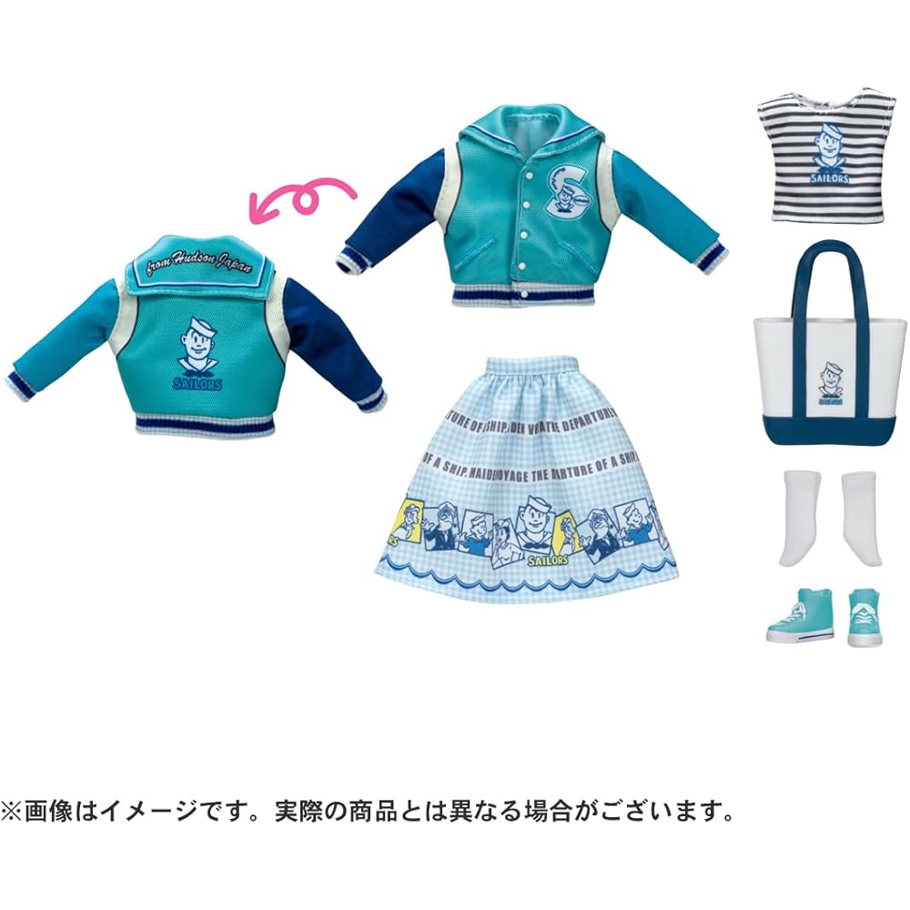 Takara Tomy Licca-chan Retro Sailor Marine Fashion Doll Toy for Kids Age 3 and Up