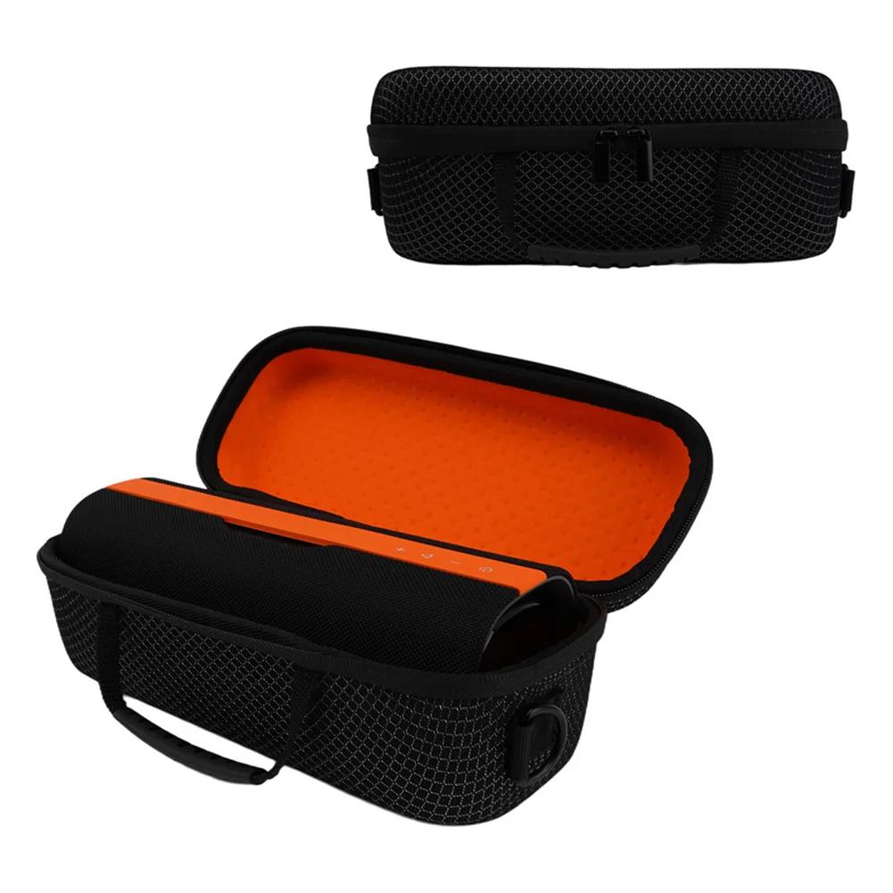 Hard EVA Storage Case For Xiaomi Sound Party Pro Speaker Shock Absorbing Travel Carry Bag With Handle And Strap Black Orange