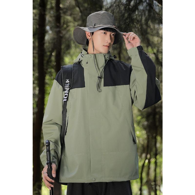 Spring and Autumn Jackets Men's and Women's Jackets Removable Windproof and Waterproof Mountaineering Suits Travel Suits Mountain Climbing Jackets