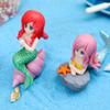 4Pcs/Bag New Creative Mini Cartoon Cute Mermaid Doll Model Fun Home Desktop Decorative Ornaments Children'S Toys Birthday Gift