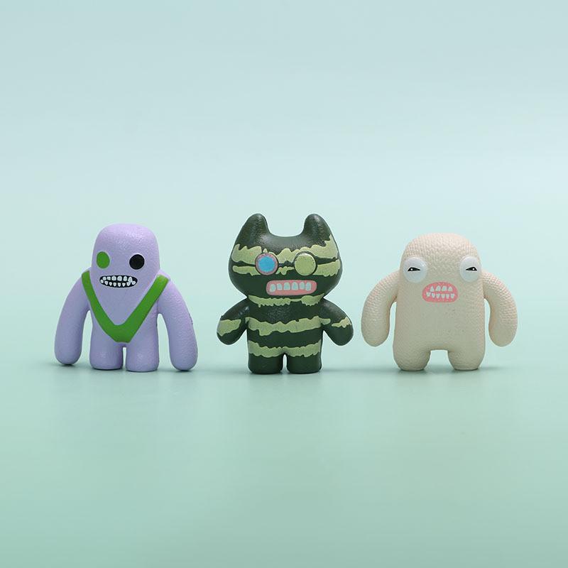 Fuggler Cute Cartoon Monster Model Desktop Ornament Set For Decoration Room