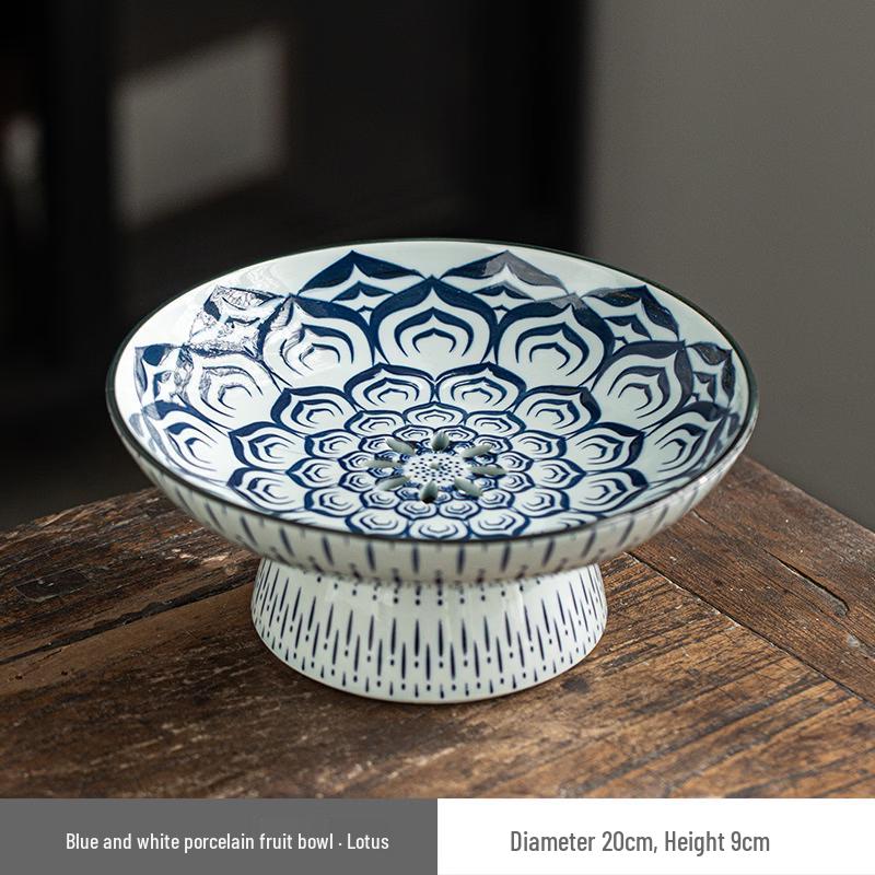 Lotus Ceramic Draining Tea Plate