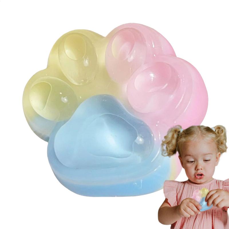 Cute Cat Paw Squeeze Toys Safe Multi-Functional Slow Rebound Sensory Fidget Pinching Toys For Easter Thanksgiving Party Favor