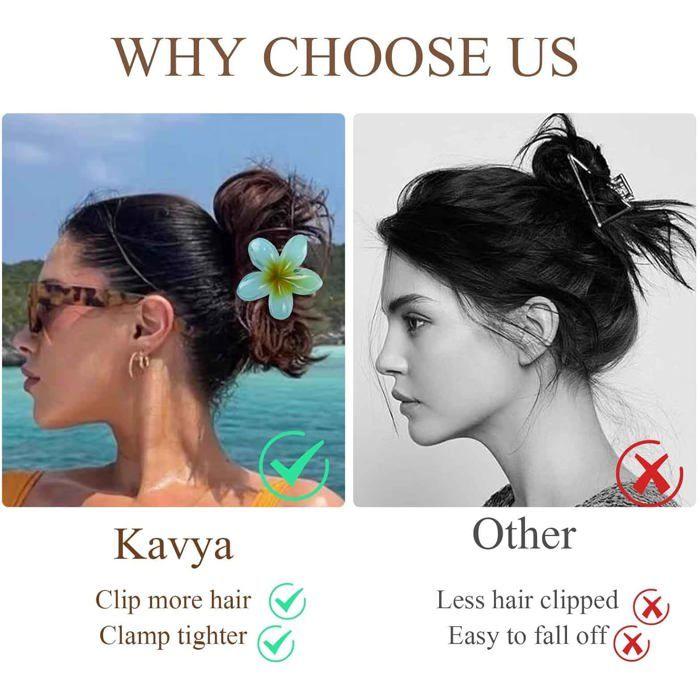 Haarklammern - 8er-Set - Blumenmuster - Rutschfest - Mehrfarbig