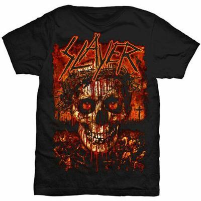 T-shirt unisex z koroną czaszki Slayera