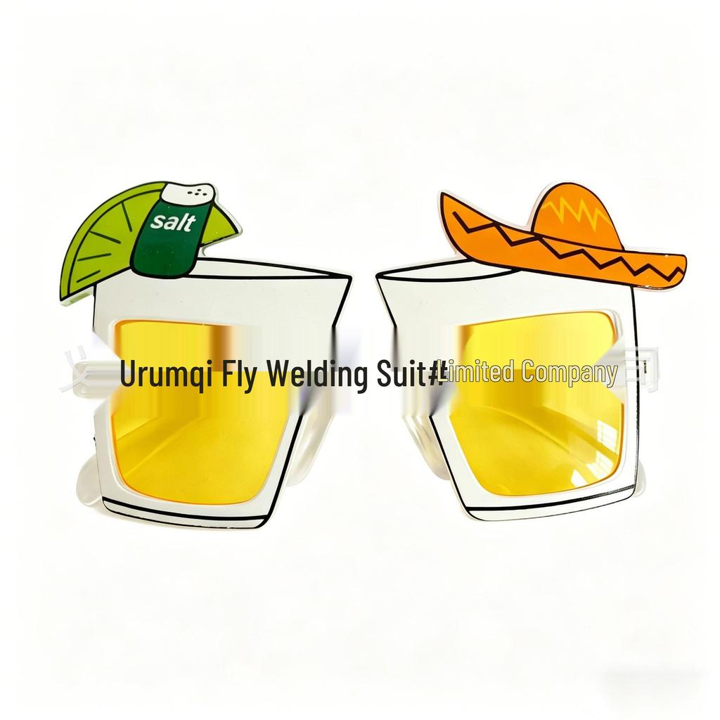 Hawaiian Beach Party Glasses: Coconut Tree, Flamingo, Parrot, Ice Cream, Flower & Wine Glass Fun